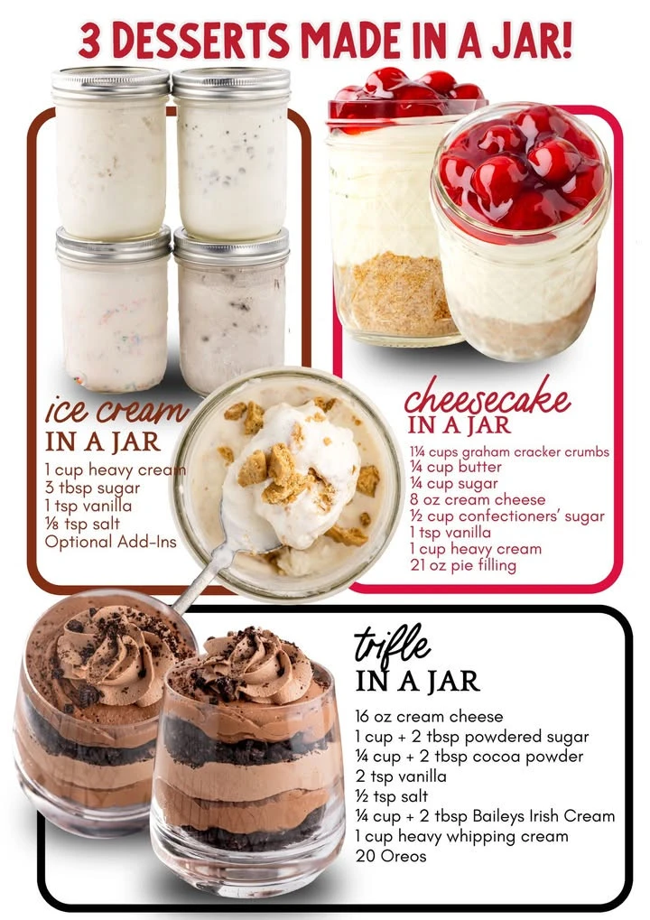 3 Amazing Desserts You Make in a Jar
