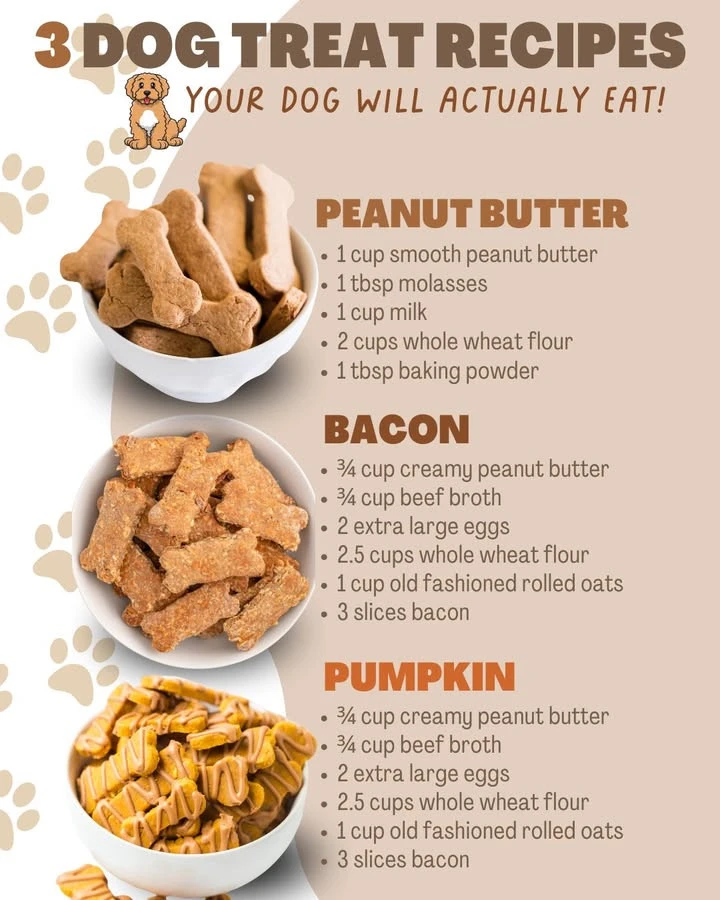 3 Dog Treat Recipes