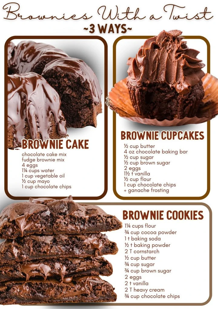 3 Ways to Make Brownies With a Twist