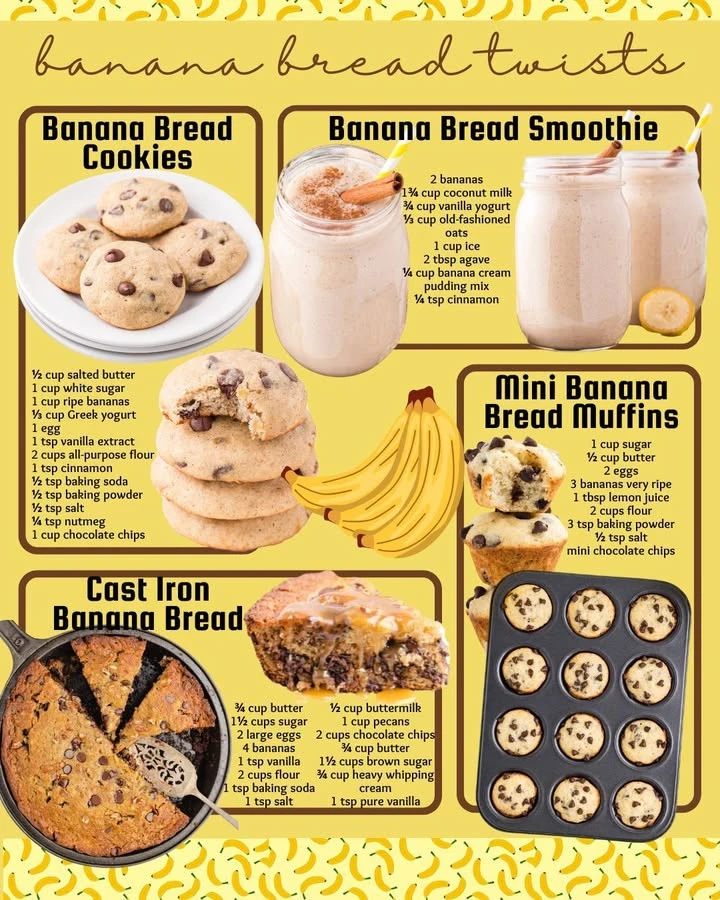 Delicious slices of homemade banana bread on a wooden table