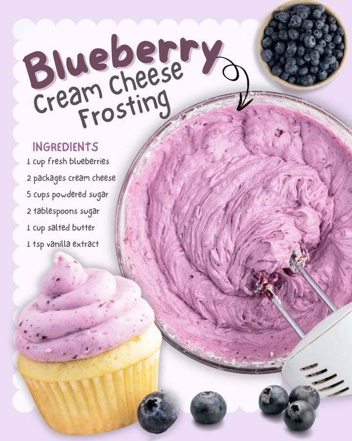 Blueberry Cream Cheese Frosting
