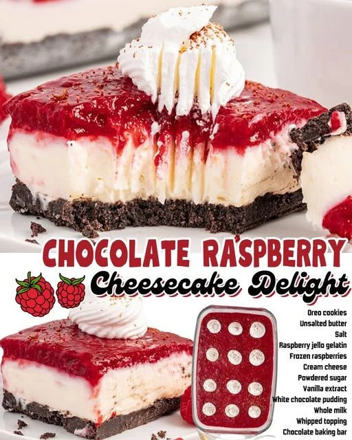 Chocolate Raspberry Cheesecake Delight