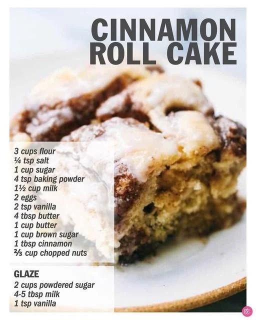 Cinnamon Roll Cake