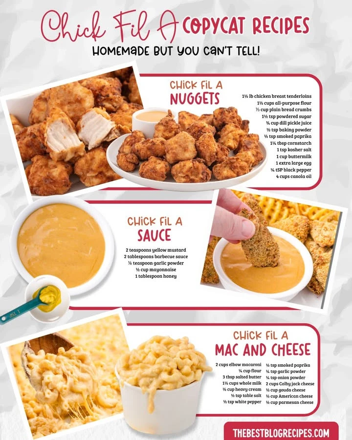 Delicious copycat Chick-fil-A meal recipe with chicken sandwich and fries
