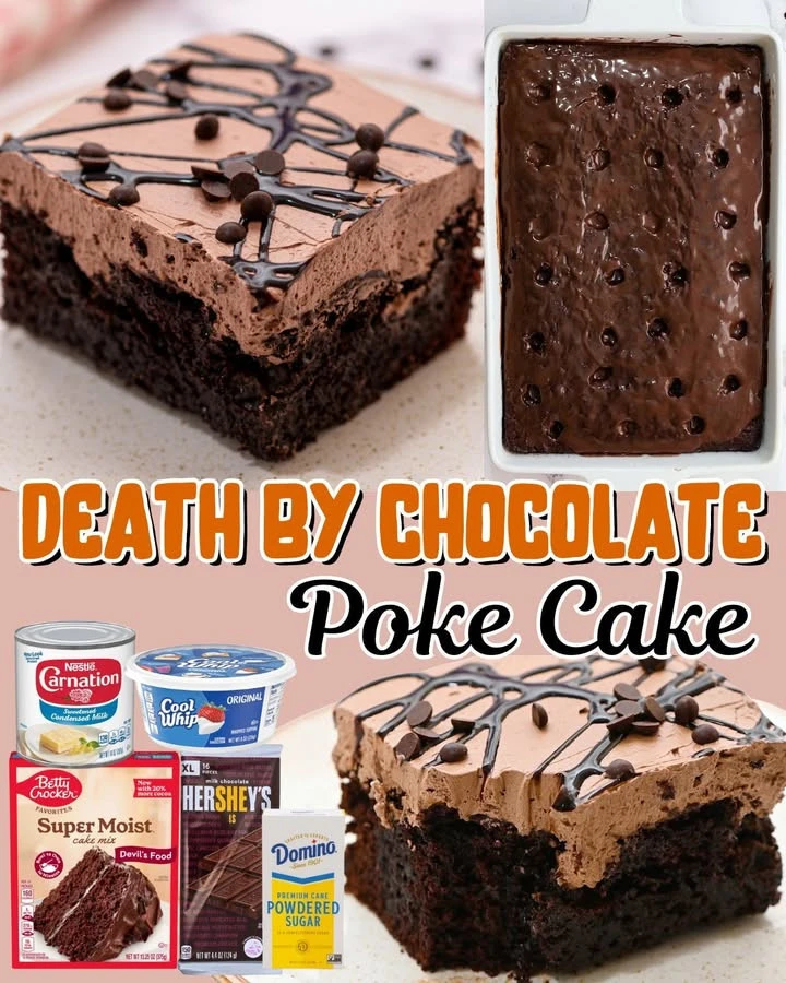 Death by Chocolate Poke Cake