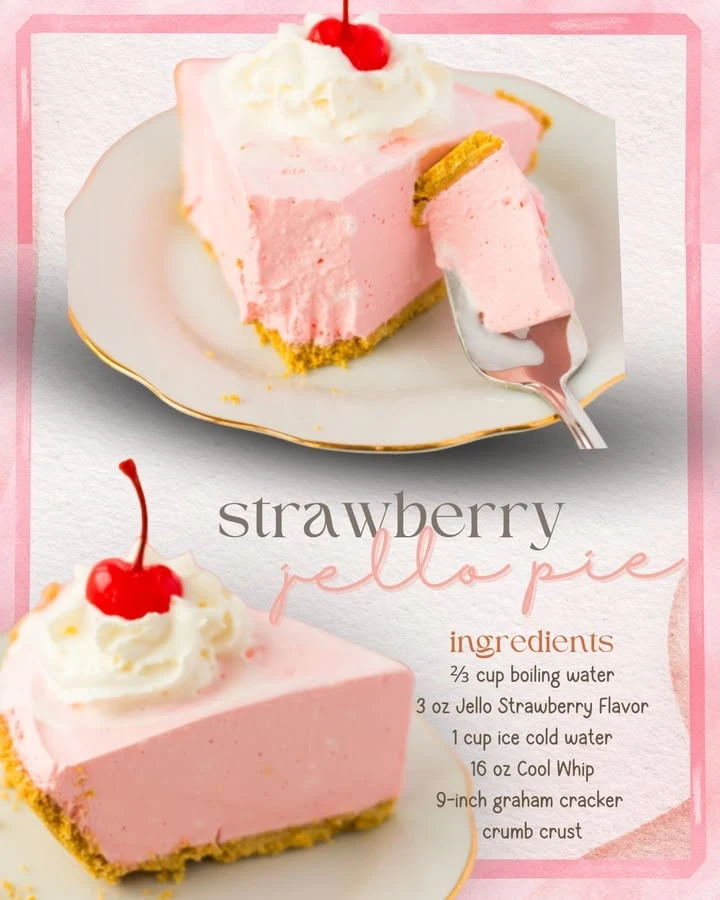 Fluffy Fruity Jello Pie