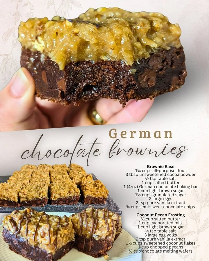 German Chocolate Brownies