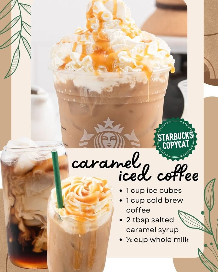Homemade Caramel Iced Coffee