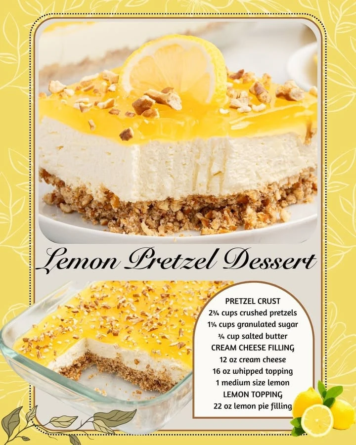 LEMON PRETZEL DESSERT