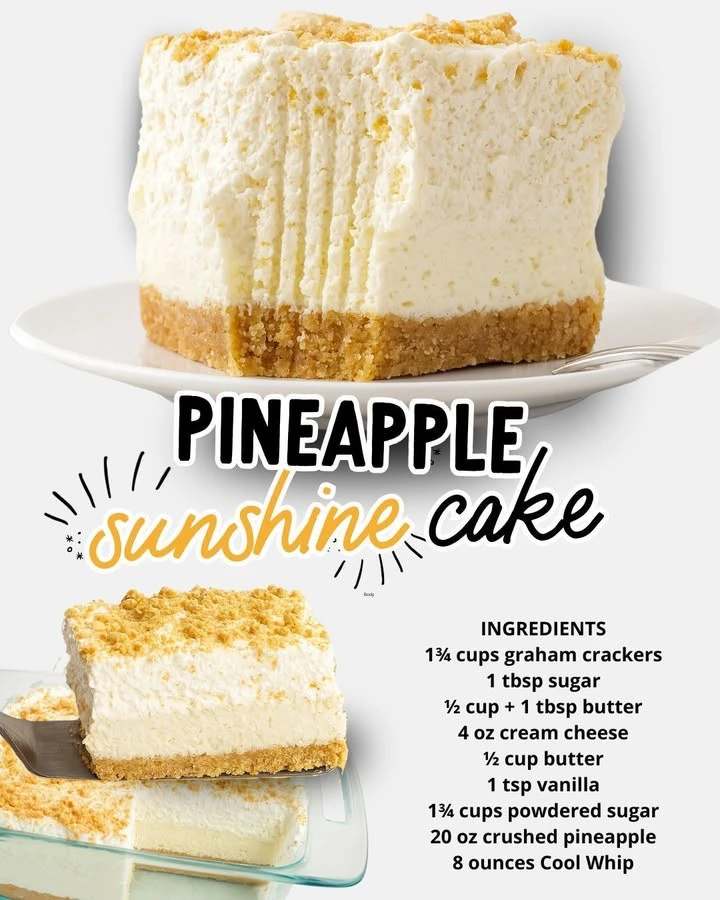 No Bake Pineapple Dessert