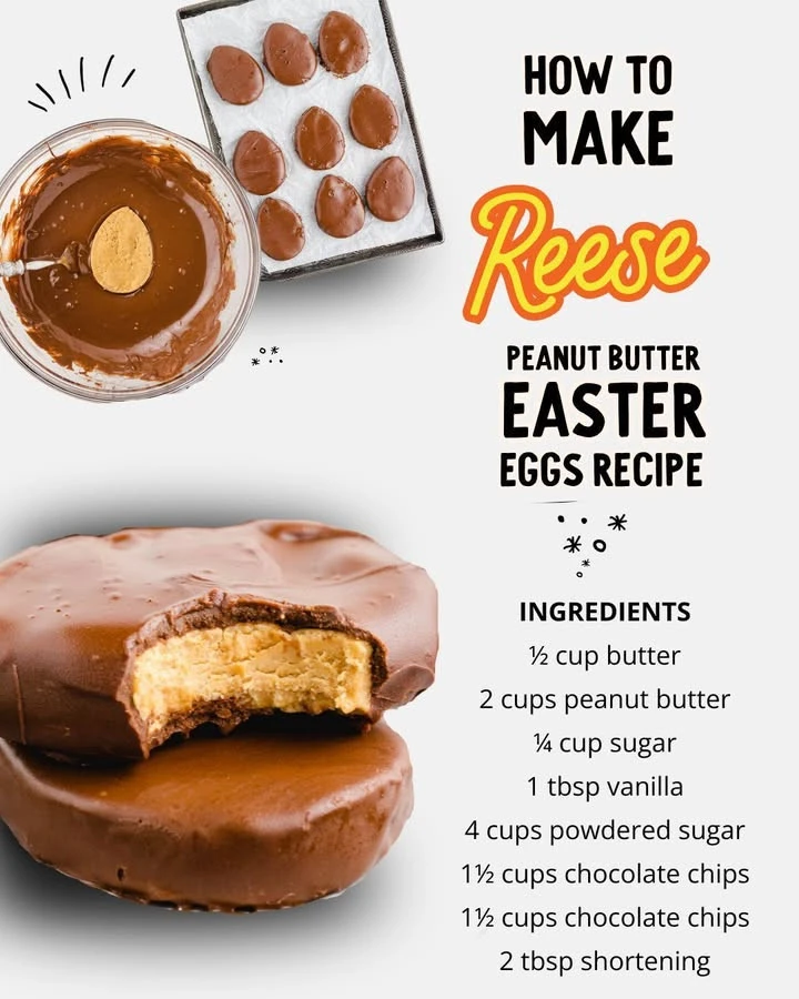 Peanut Butter Reese Easter Eggs