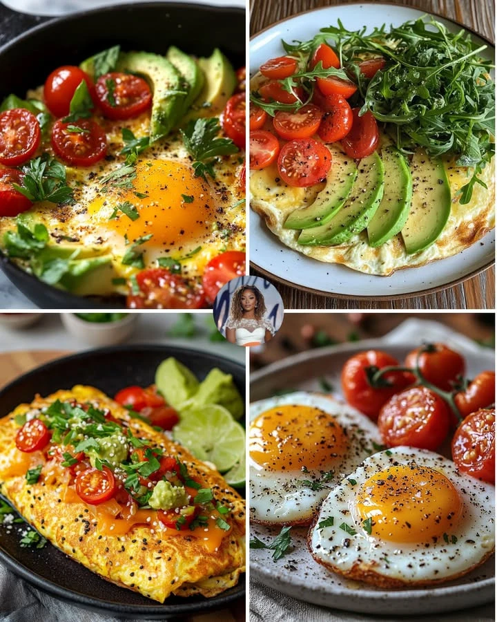 Protein-packed avocado and turkey omelet served on a plate