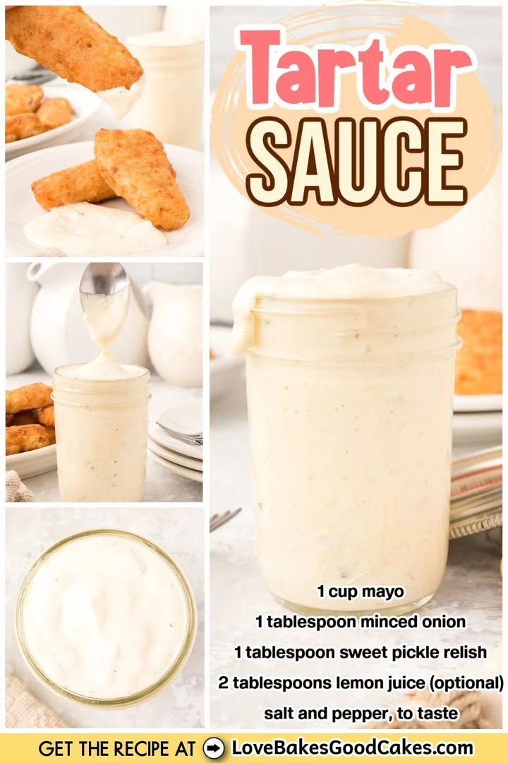 Quick and easy homemade tartar sauce in a bowl