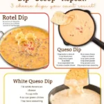 Three delicious cheese dips served in bowls, perfect for parties and gatherings.