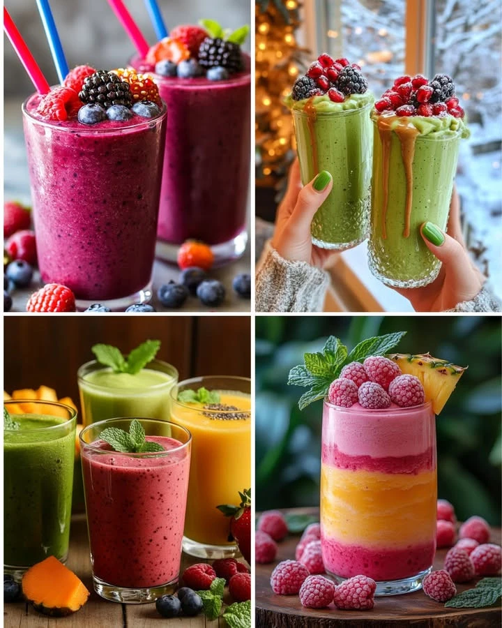 Avocado Almond Smoothie in a glass with fresh ingredients