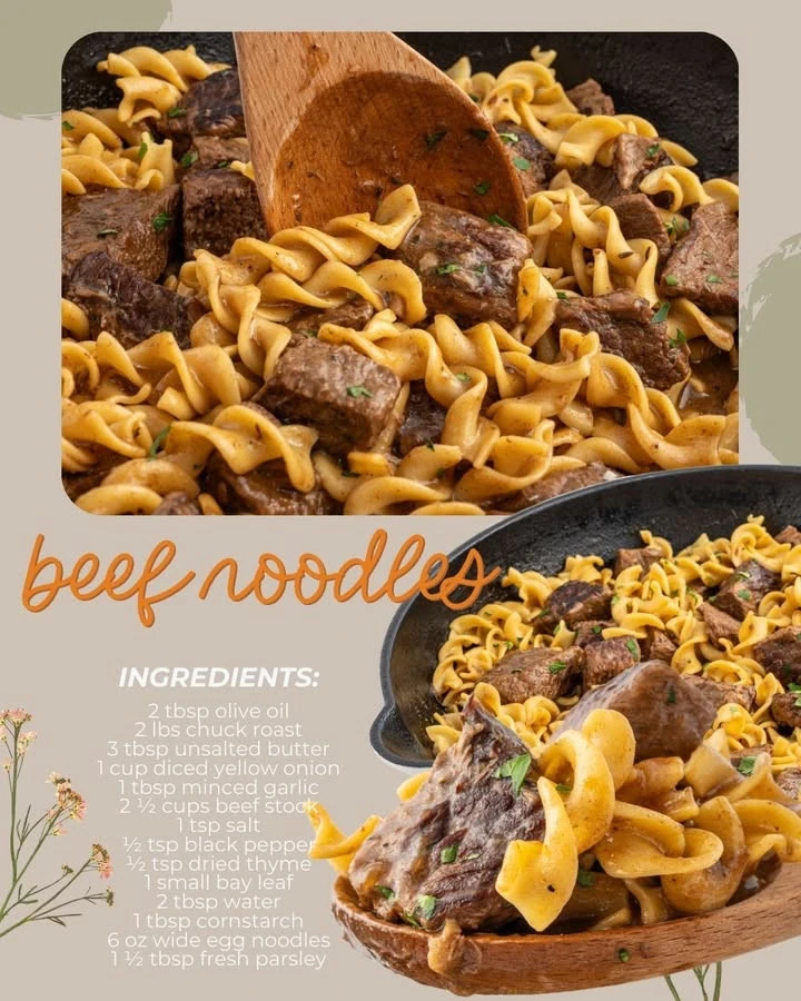 Delicious beef noodles served with fresh herbs and vegetables