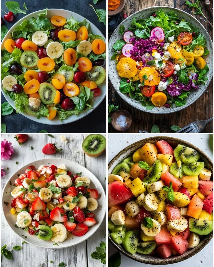 Delicious fruit and greens combinations for salads and smoothies