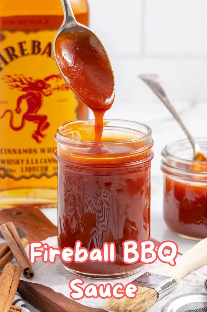 Bottle of Fireball BBQ Sauce showcasing its vibrant label and savory ingredients.