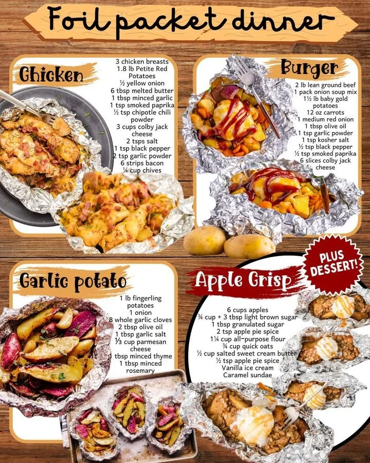 Easy foil packet dinner recipes for quick meals and outdoor cooking