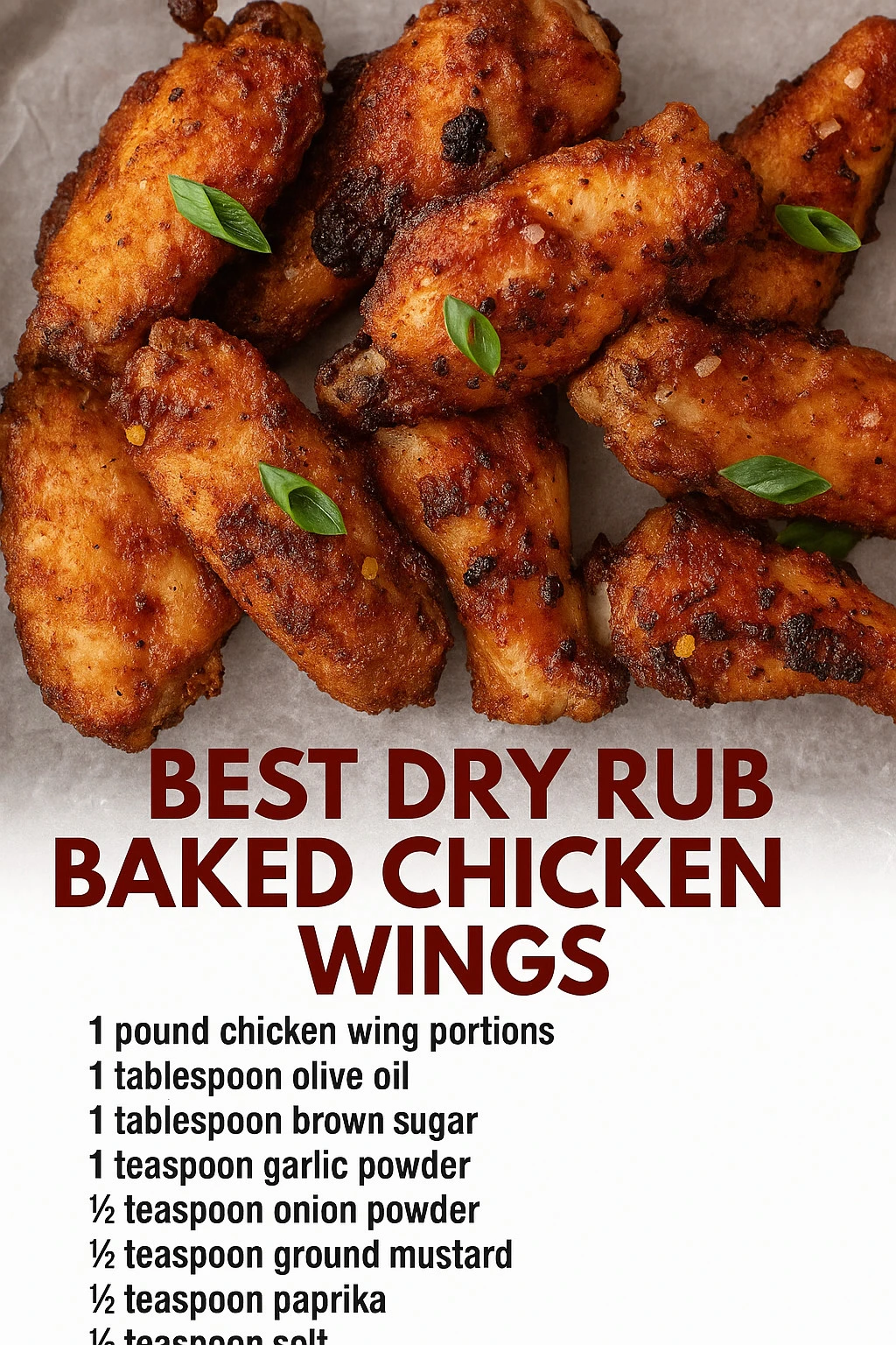 Juicy oven baked chicken wings on a serving platter with dipping sauce.