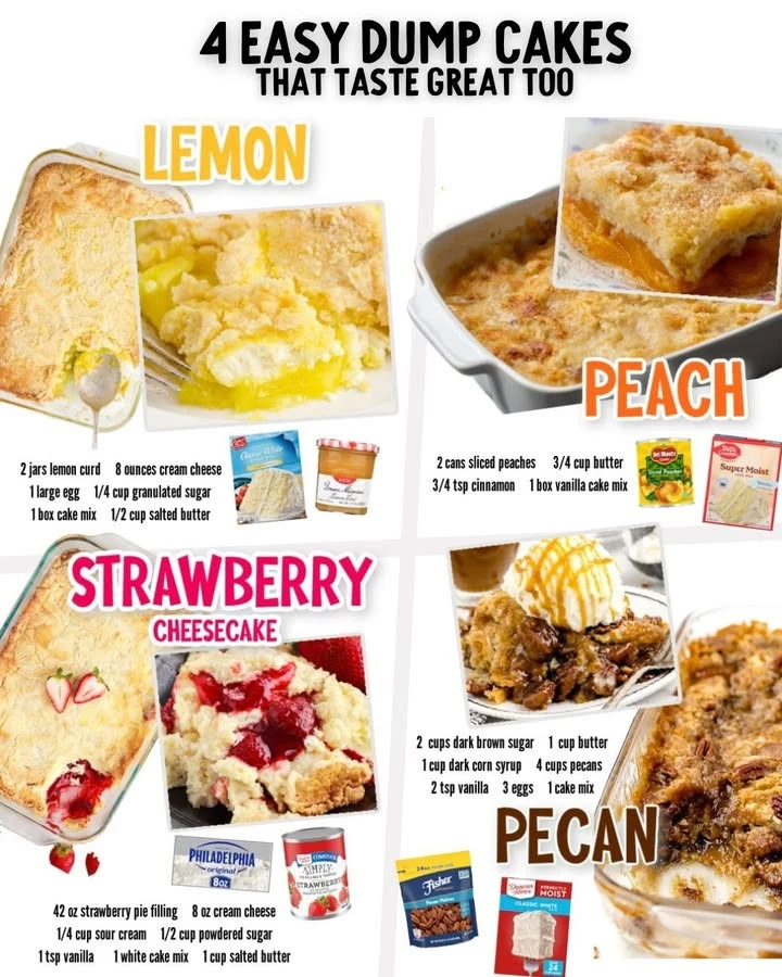 Delicious Lemon Dump Cake with a golden crust and sweet tangy flavor.
