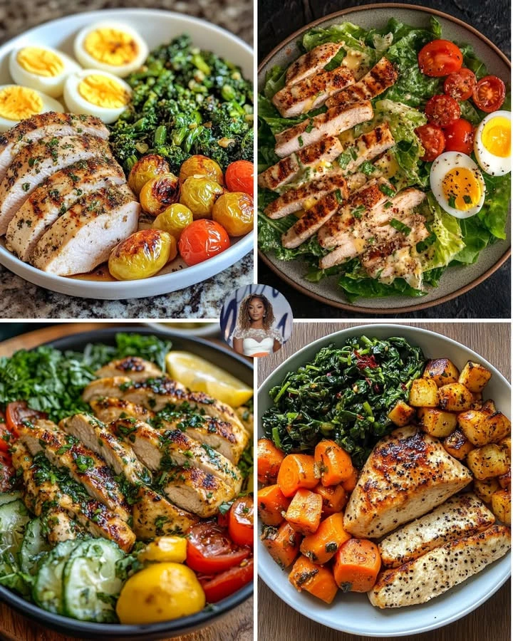 Lemon Herb Turkey served with roasted Brussels sprouts on a plate