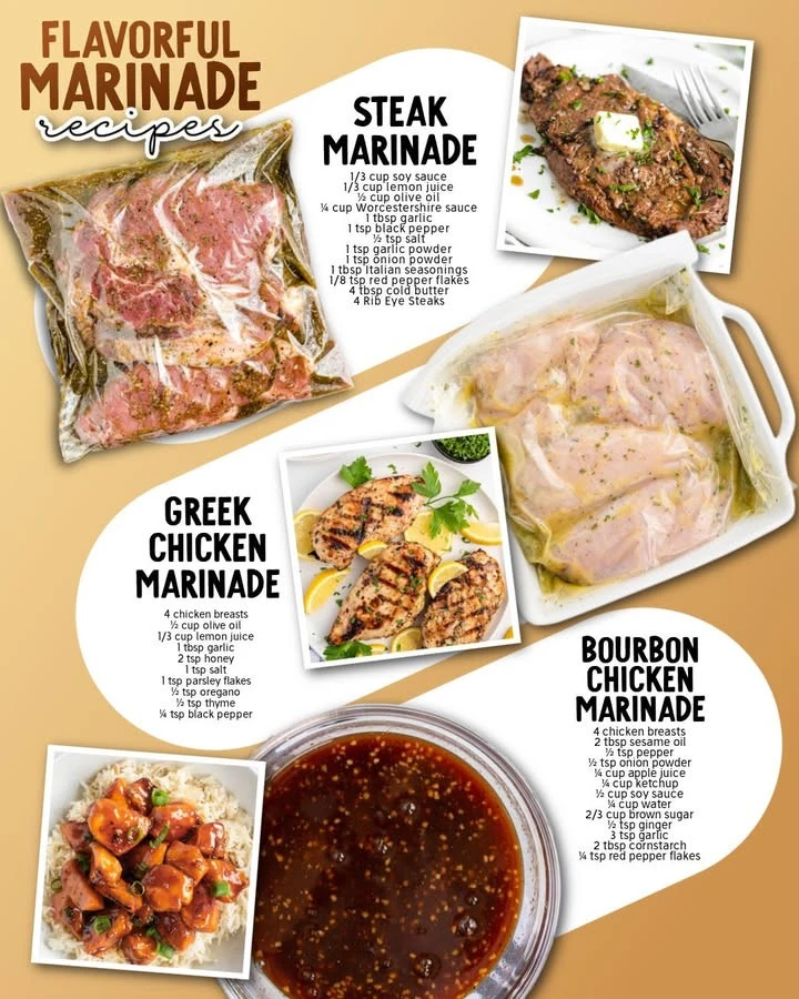 A variety of marinades displayed in bowls for irresistible flavor enhancement