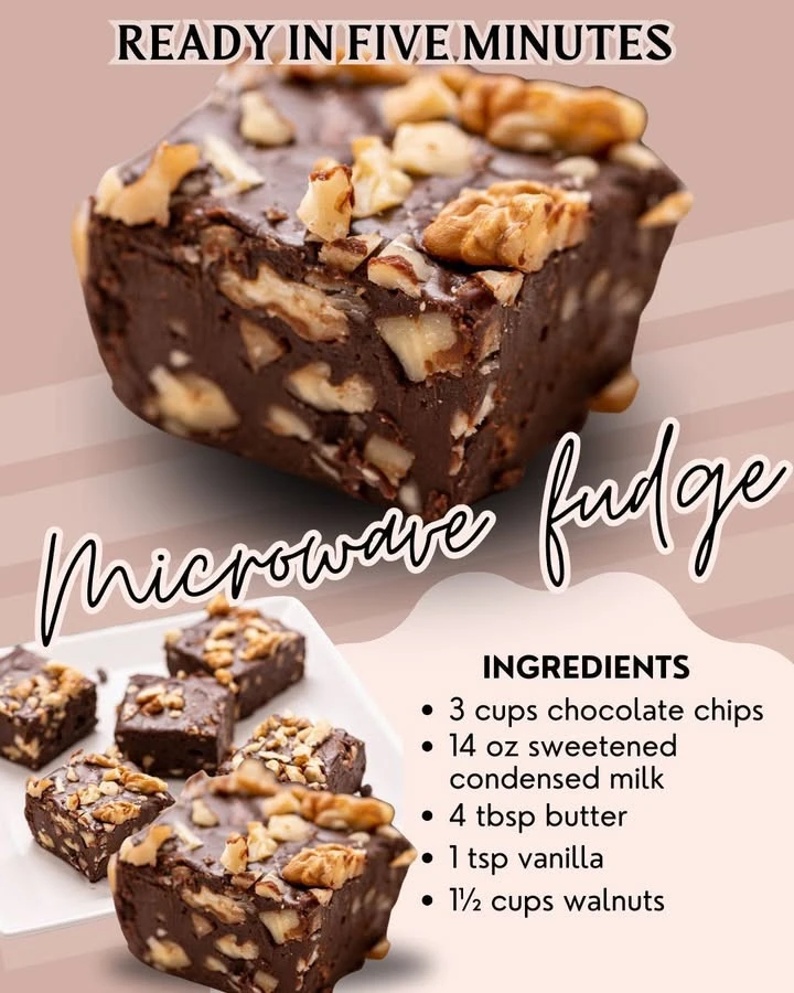 Delicious homemade microwave fudge dessert in a bowl with chocolate sprinkles