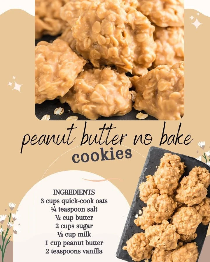 Plate of delicious no bake cookies made with oats and chocolate