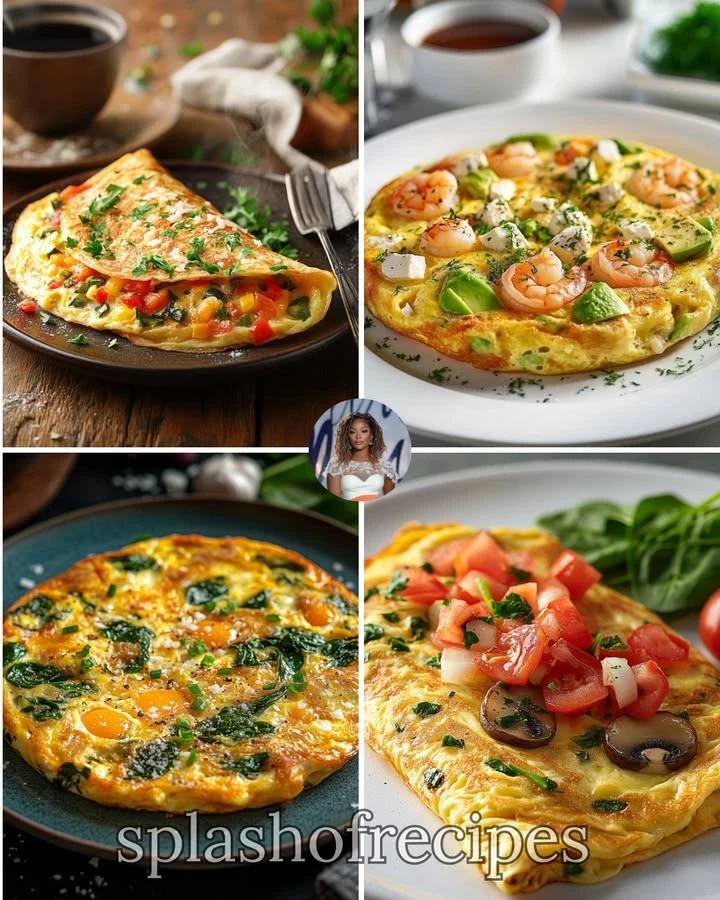 A deliciously crafted omelette filled with veggies and cheese on a plate.