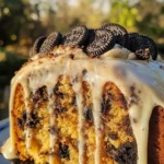 Oreo Honeybun Cake with Cinnamon Cookies and Cream Icing 2 Oreo Honeybun Cake with Cinnamon Cookies and Cream Icing