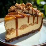 Peanut Butter Cheesecake with Peanut Butter and Caramel Drizzle 2 Peanut Butter Cheesecake with Peanut Butter and Caramel Drizzle