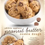 Delicious peanut butter cookie dough ready for baking or snacking.