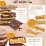 Peanut Butter Ritz Crackers covered in white chocolate for a tasty snack