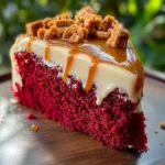 Red Velvet Biscoff Caramel Cake 2 Red Velvet Biscoff Caramel Cake