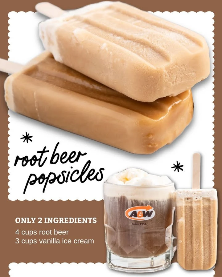 Homemade Root Beer Popsicles in vibrant colors, perfect summer treat