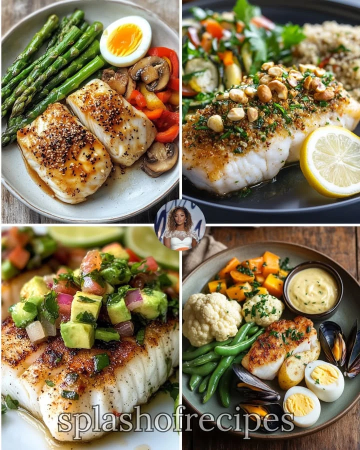 Plate of spicy miso cod with colorful Asian-inspired vegetable stir-fry.