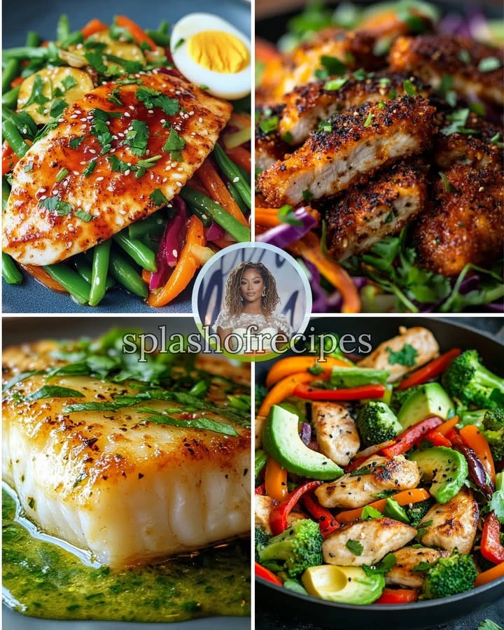 Delicious Sriracha Honey Glazed Tilapia served with Asian Veggie Slaw