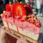 Strawberry Crunch Cheesecake 2 Strawberry Crunch Cheesecake