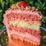 Strawberry Crunch Cheesecake Cake 2 Strawberry Crunch Cheesecake Cake