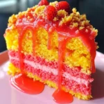 Strawberry Lemon Crunch Cake 2 Strawberry Lemon Crunch Cake
