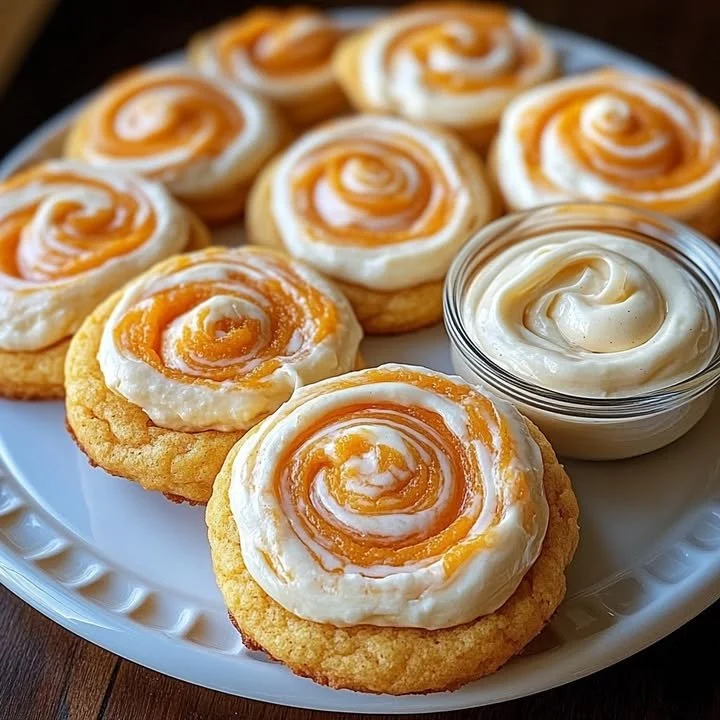 Sweet Potato Cheesecake Cookies with cheesecake dipping sauce