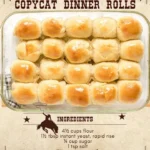 Homemade Texas Roadhouse copycat dinner rolls served with butter.