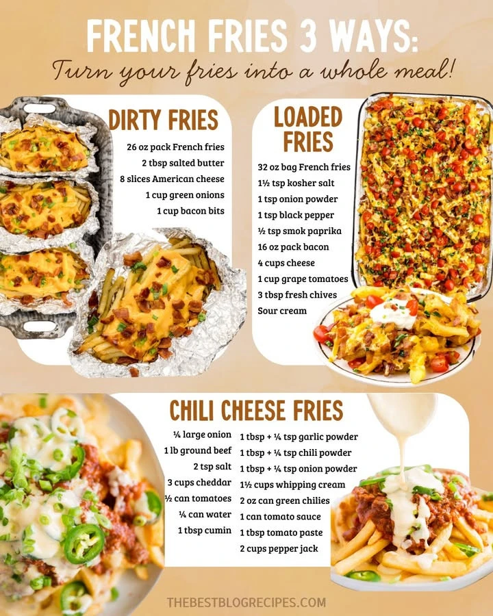 Delicious love fries served with unique toppings and flavors.
