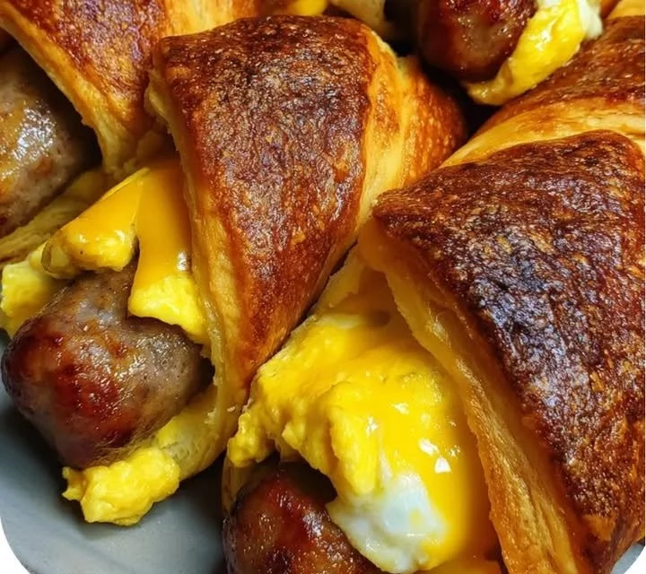 Delicious air fryer breakfast rollups filled with eggs and cheese