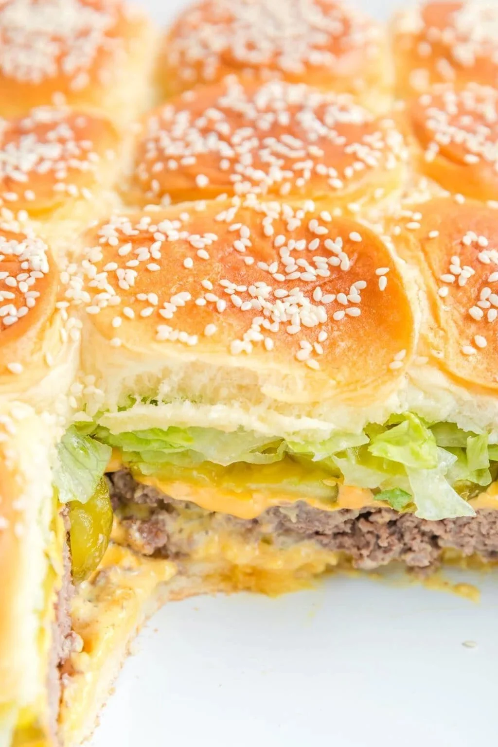 Tasty Big Mac Sliders served on a platter, ideal for gatherings and snacks.