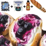 Delicious blueberry goat cheese dip served in a bowl