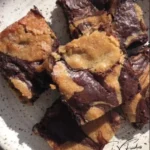 Delicious Brownie Blondies featuring rich chocolate and sweet vanilla flavors
