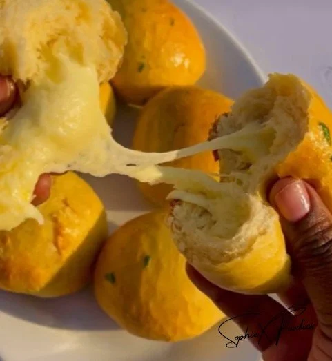 Delicious cheese bombs ready to be served at a party