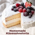 Delicious Cheese Cream Cake with creamy frosting and fresh fruit topping